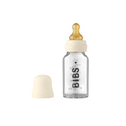 BIBS Baby Glass Bottle Complete Set - Ivory - Latex