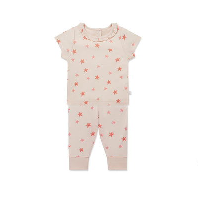 MORI Frilled Summer Pyjamas - Starfish