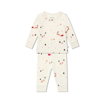 MORI Jolly Journey Pyjamas - Tofu Christmas Print